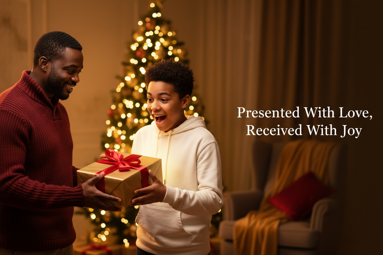 Father and Son - Presented With Love Received With Joy