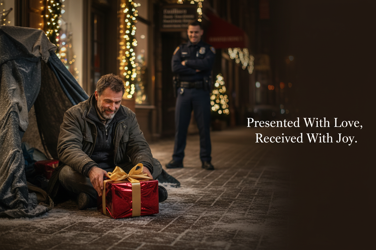 Unhoused Man - Officer's Gift